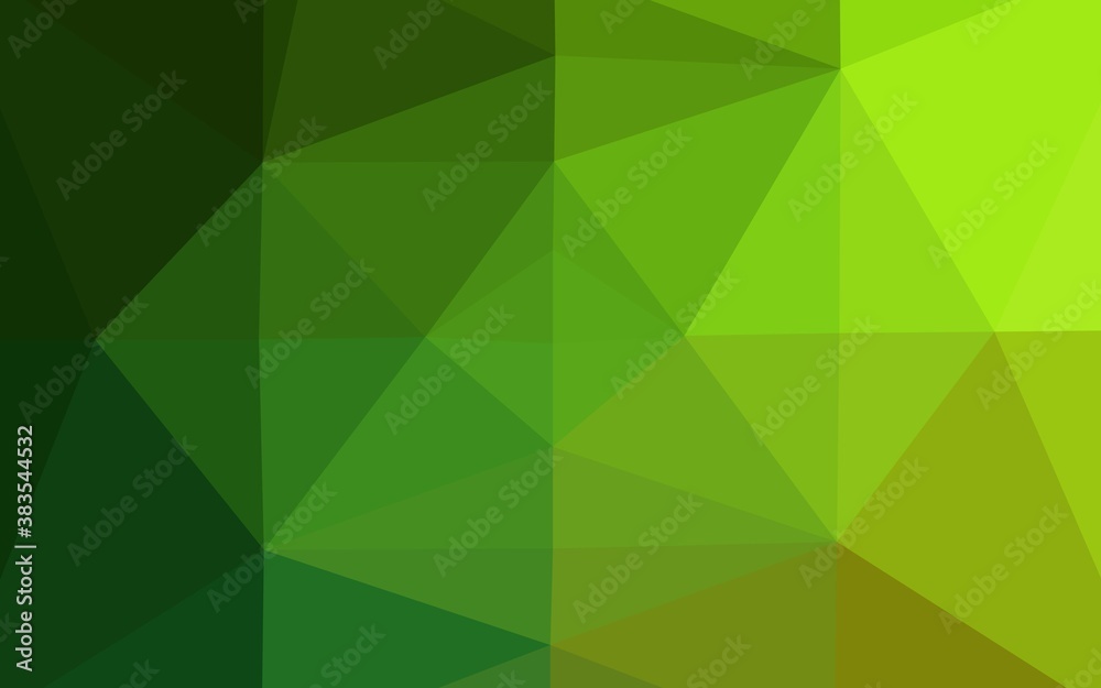 Obraz premium Light Green vector abstract mosaic pattern.