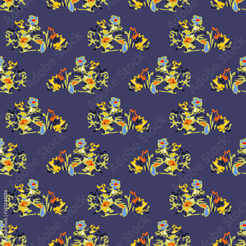 seamless pattern with flowers