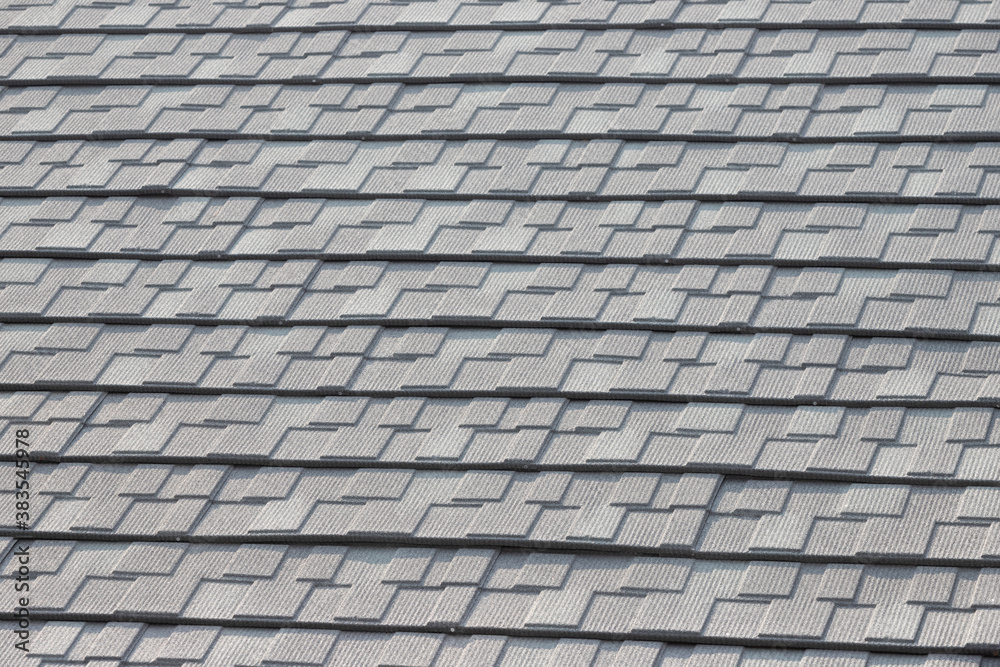 asphalt tile roof background and texture.
