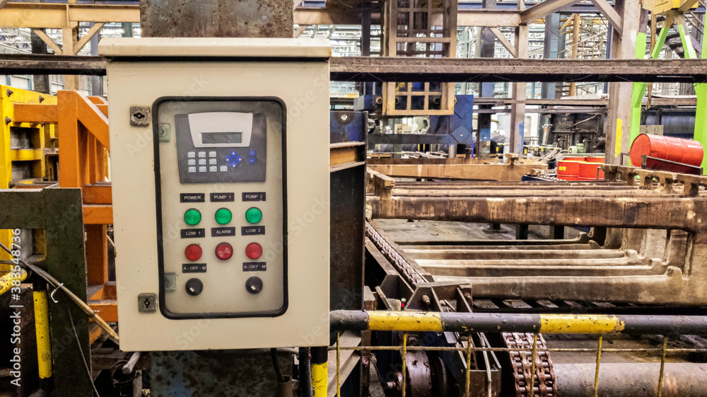 Electric control panel open enclosure for automatic circuit system in ...