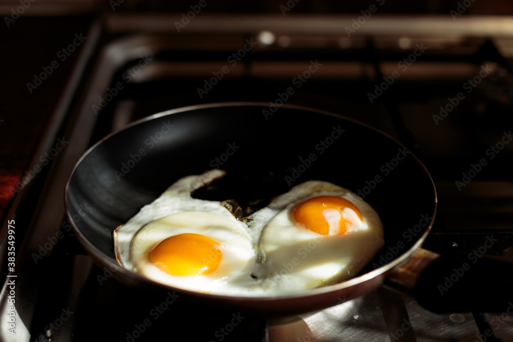 making english breakfast. cooking scrambled eggs. making english breakfast. cooking scrambled eggs.