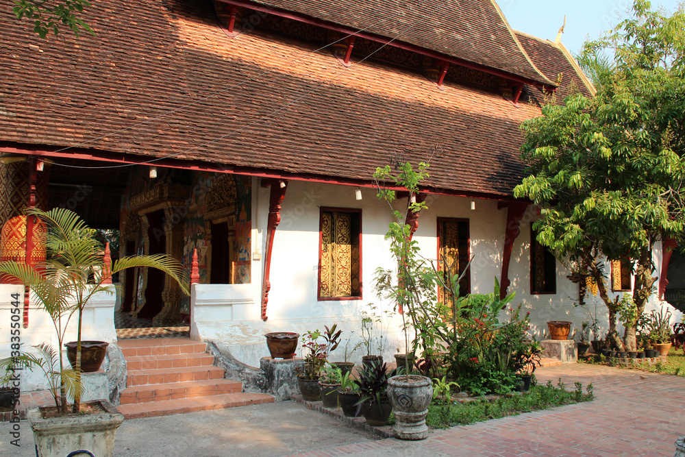 buddhist temple (wat xieng mouane) in luang prabang (laos) buddhist temple (wat xieng mouane) in luang prabang (laos)
