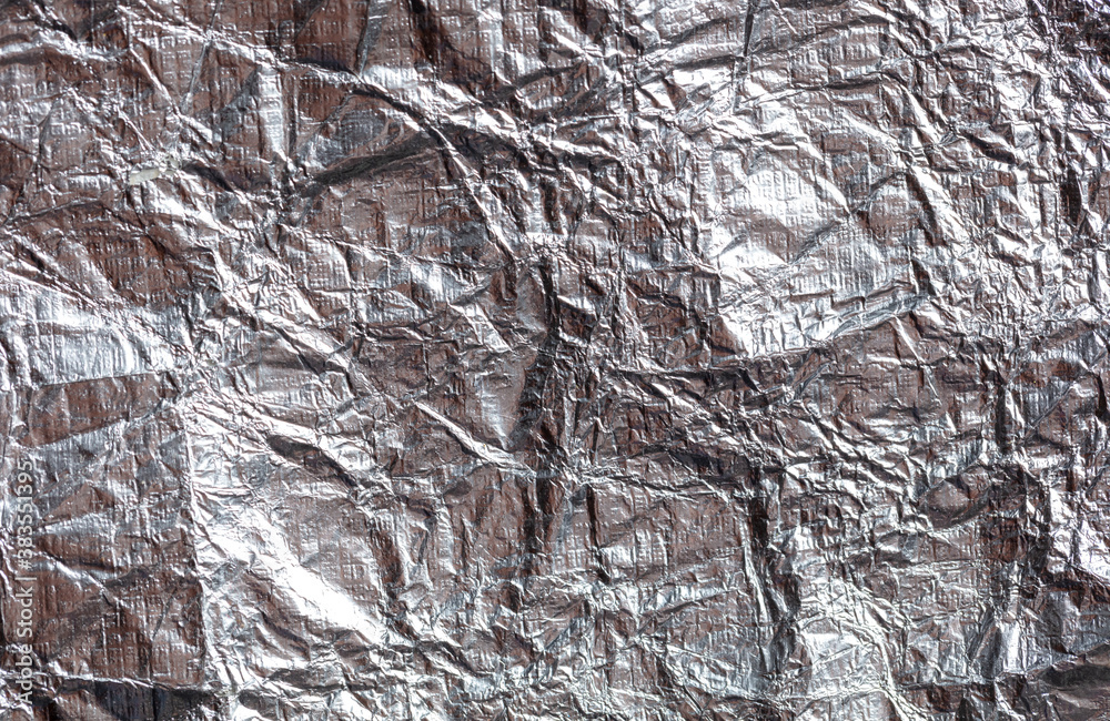 Crumpled foil as an abstract background. Crumpled foil as an abstract background.