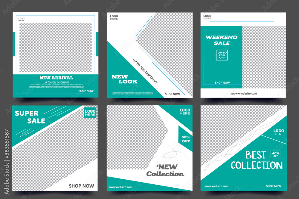 Social media post template for fashion sale advertisement Social media post template for fashion sale advertisement