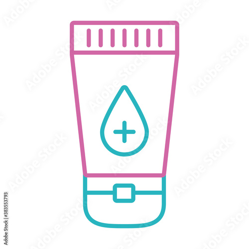 sexual health concept, sexual lube bottle icon, line style