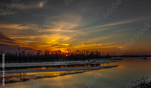 Zachód słońca nad Wisłą © Krzysztof