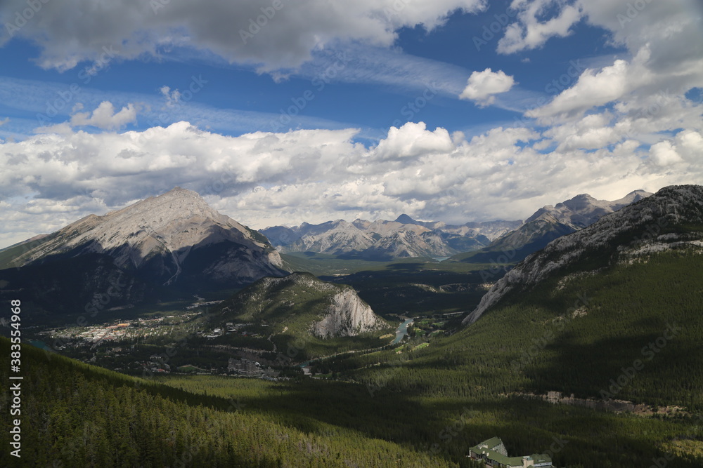 Beautiful landscape inside the Banff National Park Canada