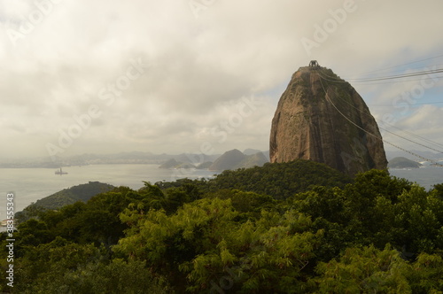 The beautiful Sugar Loaf Mountain and scenery around Rio de Janeiro in Brazil photo