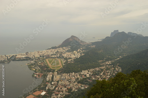 The beautiful Sugar Loaf Mountain and scenery around Rio de Janeiro in Brazil