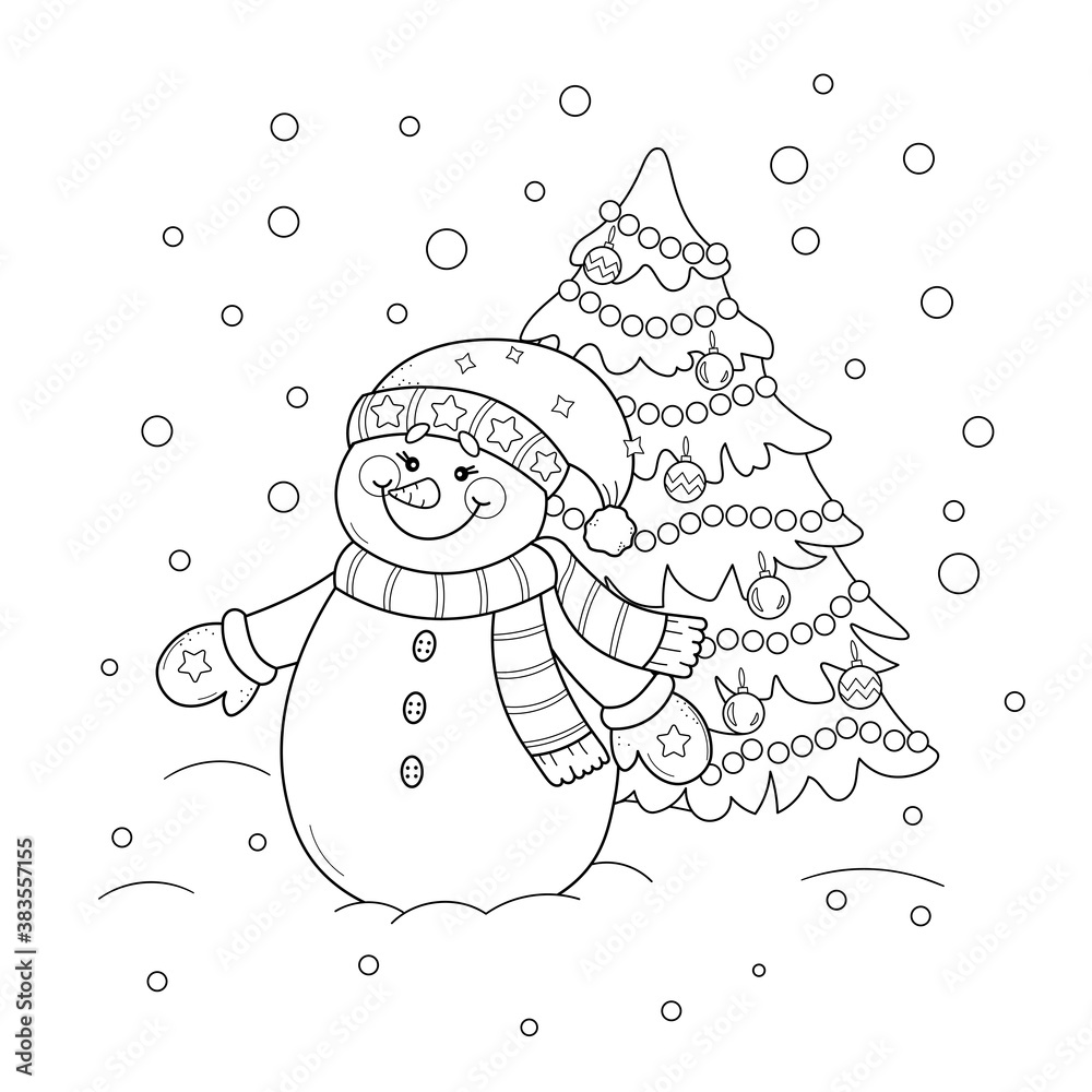 coloring page for christmas and print