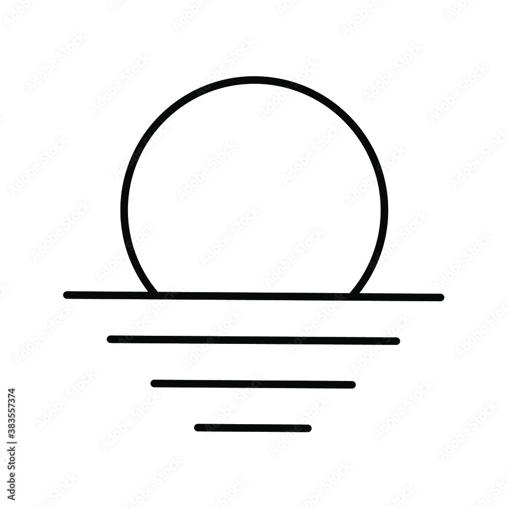 line Sun Icon for Brightness line Sun Icon for Brightness