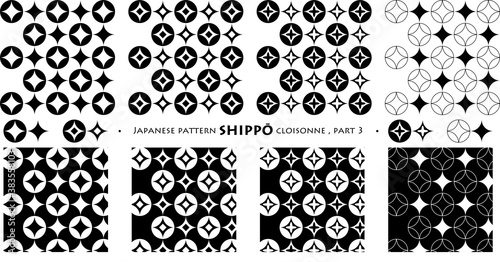 Japanese pattern SIPPŌ cloisonne_part3_seamless pattern_c01