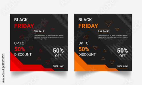 Black Friday Social Media Post Design and Template.