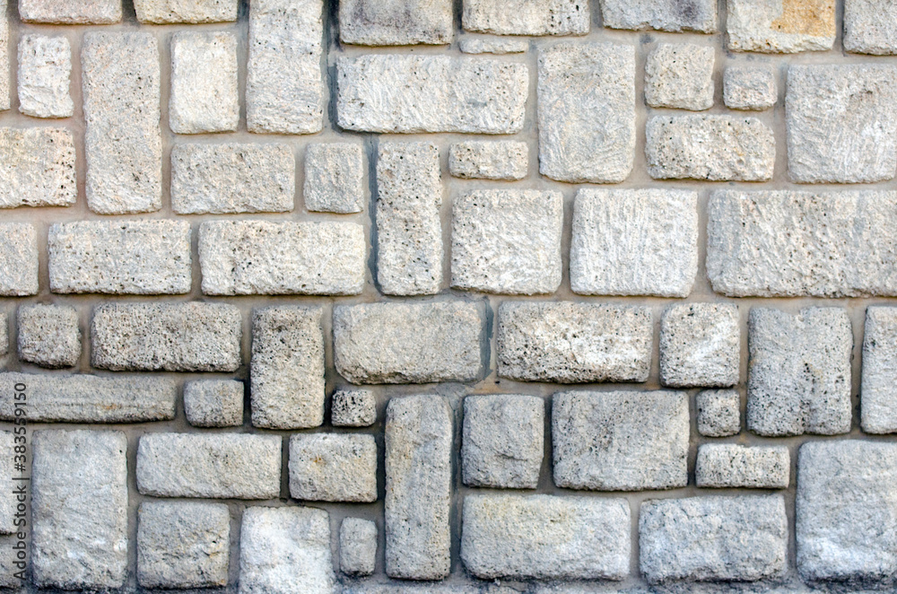 Stone wall texture background natural color