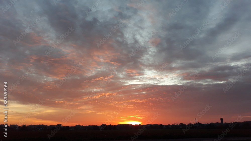 Fototapeta premium Sonnenaufgang in Viersen