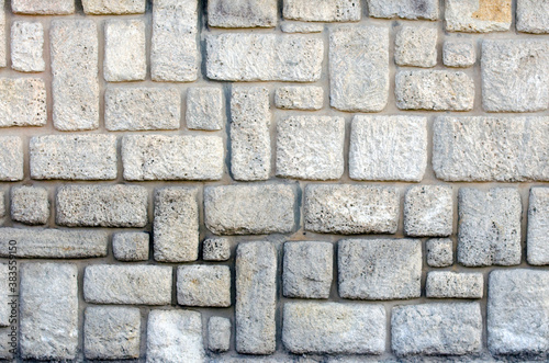 Stone wall texture background natural color