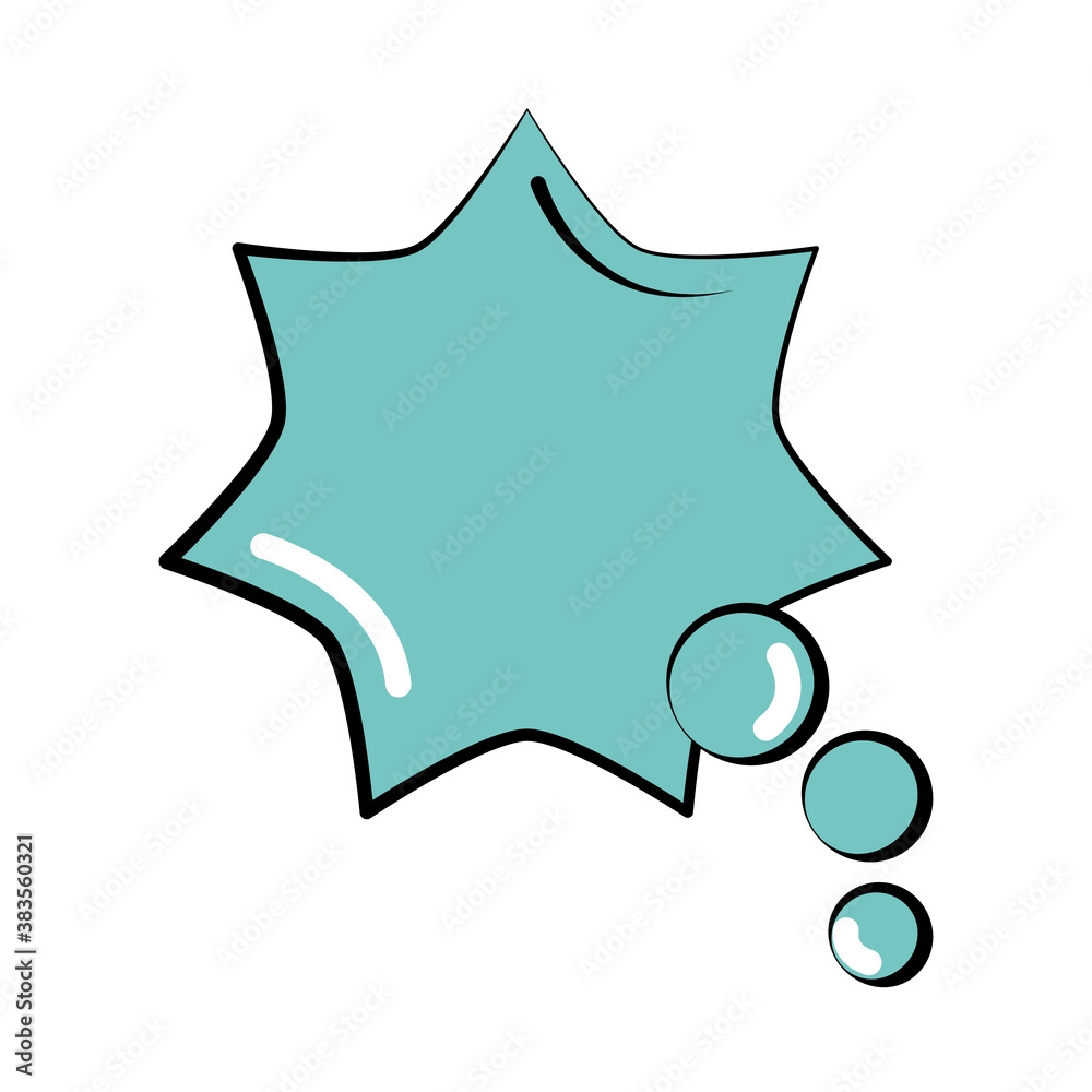 speech bubble shaped star pop art comic style, flat icon speech bubble shaped star pop art comic style, flat icon