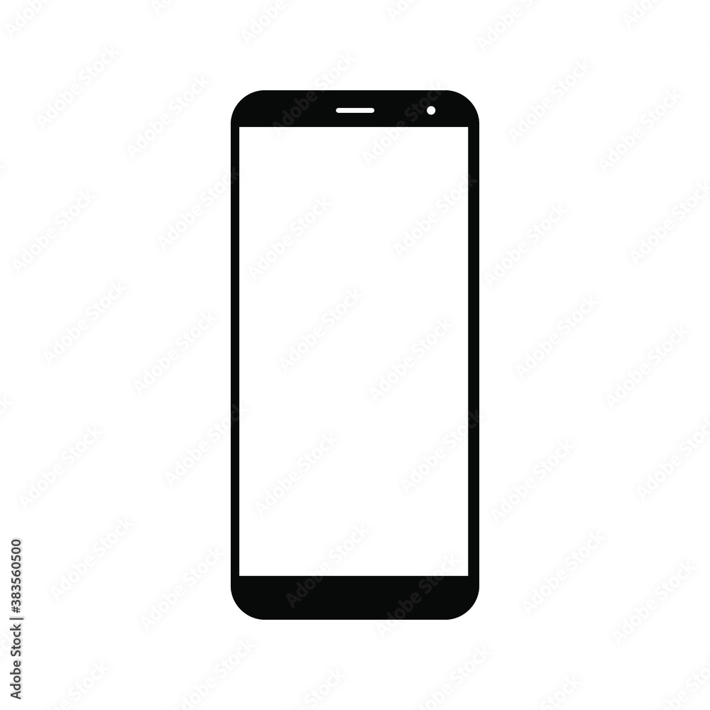 Mobile phone or smartphone icon. vector illustration Mobile phone or smartphone icon. vector illustration