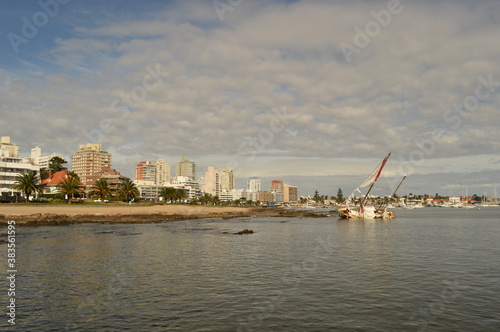 The beautiful coastline of Punta del Este and Colonia de Sacramento in Uruguay