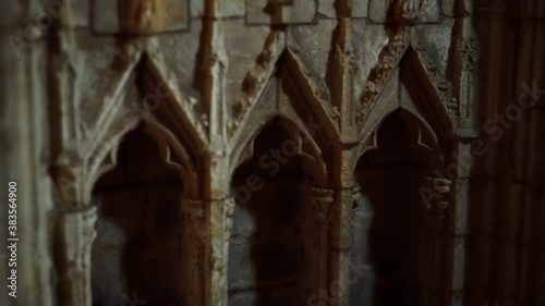 mystical view of the interior of a church