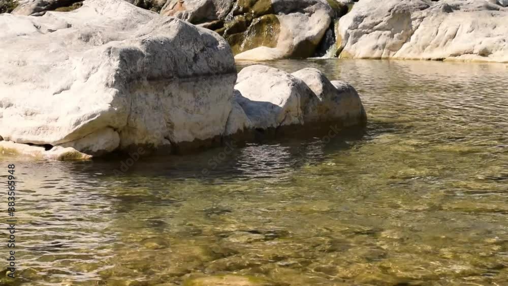 Quiet stream of river water, relaxing and peaceful river flood
Quiet stream of river water, relaxing and peaceful river flood