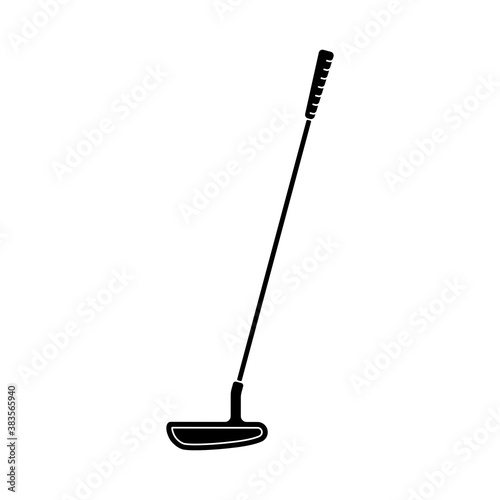 Golf club putter in vector photo