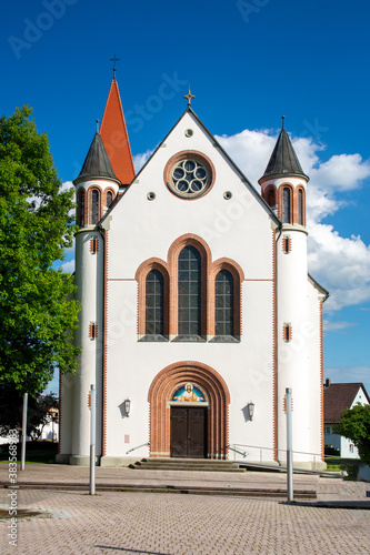 Kirche in Mochenwangen in Oberschwaben in Deutschland, auch genannt der Schussendom
