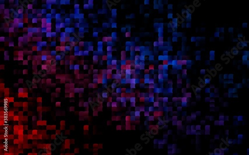 Dark Blue, Red vector pattern in square style. © Dmitry