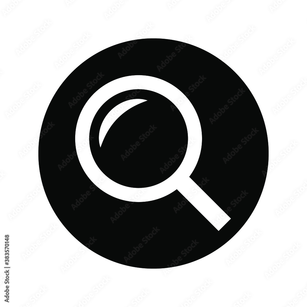 Search icon. Search vector icon. search magnifying glass icon on white background Search icon. Search vector icon. search magnifying glass icon on white background