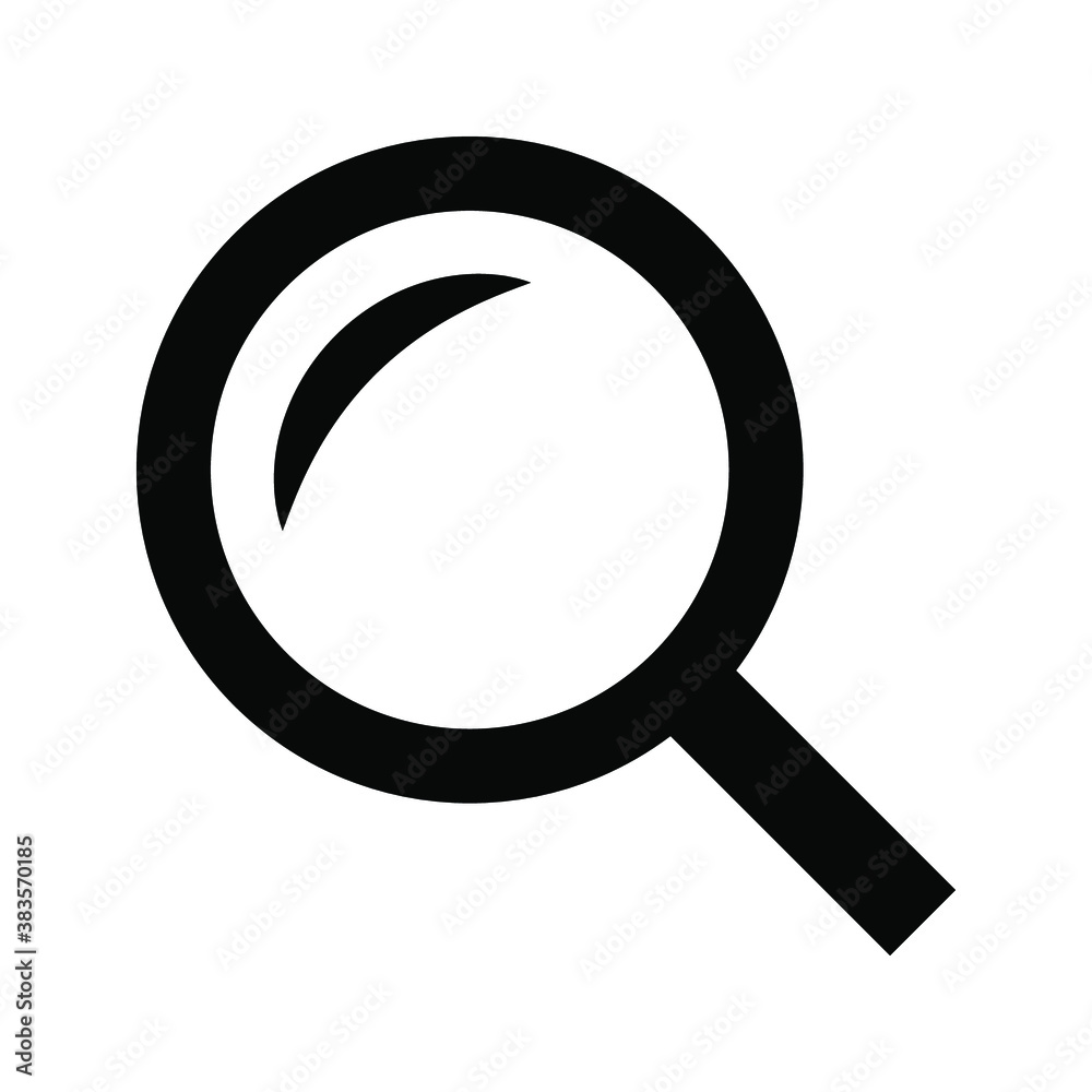 Search icon. Search vector icon. search magnifying glass icon on white background Search icon. Search vector icon. search magnifying glass icon on white background