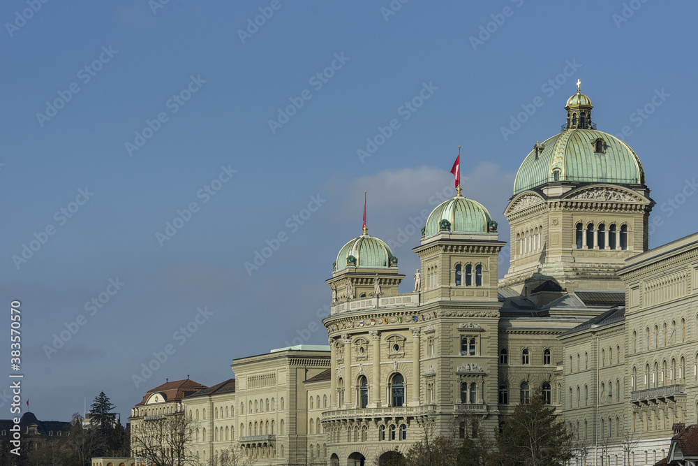 Federal Palace of Switzerland in Bern, Switzerland