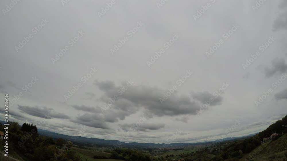 time lapse clouds, valley, horizon, summer, southern europe time lapse clouds, valley, horizon, summer, southern europe