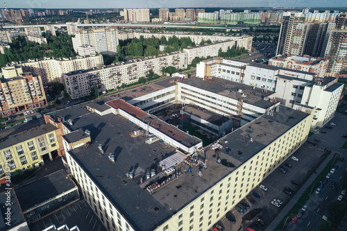 Wallpaper Mural Aerial Townscape of Saint Petersburg City. Kalininsky District Torontodigital.ca