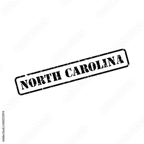 North Carolina sign in stamp style vector photo
