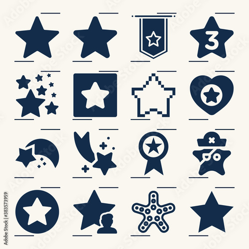 Simple set of dwarf related filled icons.