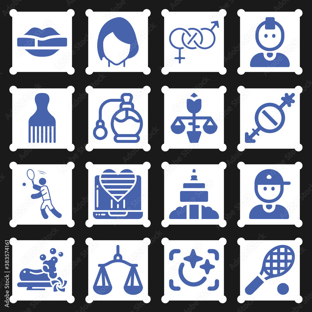 16 pack of fairness filled web icons set 16 pack of fairness filled web icons set