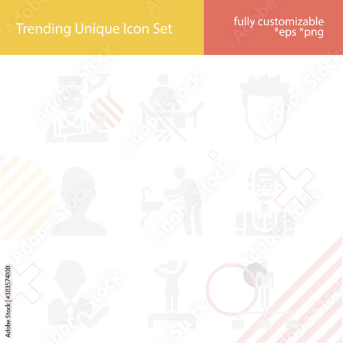Simple set of gentle related filled icons.
