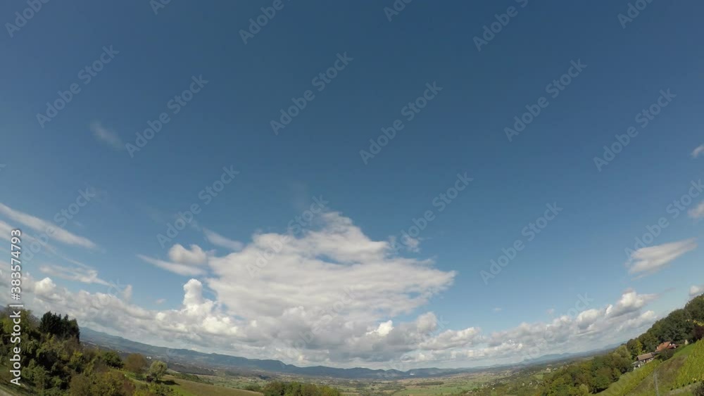 time lapse clouds, valley, horizon, summer, southern europe time lapse clouds, valley, horizon, summer, southern europe