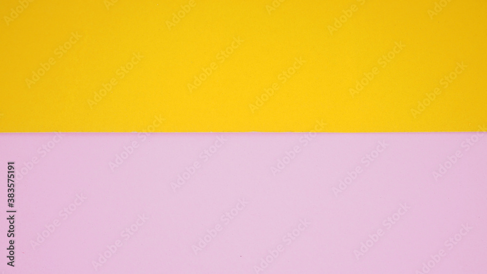 Empty paper in Pink and yellow color for background.