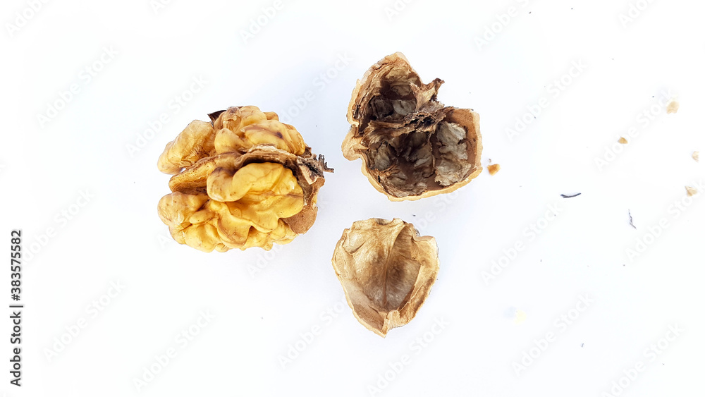 walnuts nuts without shell isolated food background walnuts nuts without shell isolated food background