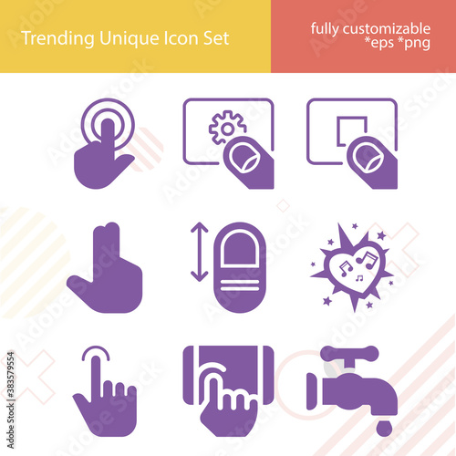 Simple set of revenge related filled icons.