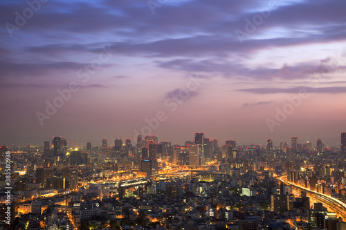 大阪西区と北区の夜明け © Paylessimages