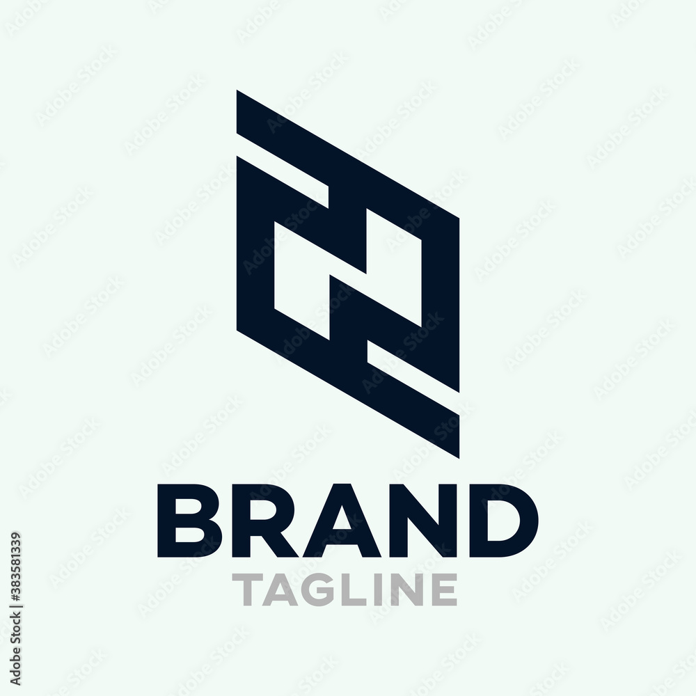 Modern letters ZN or NZ logo.Vector illustration. Modern letters ZN or NZ logo.Vector illustration.
