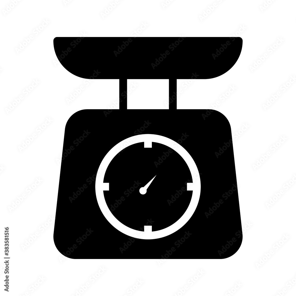 Kitchen scale icon. weight icon vector illustration Kitchen scale icon. weight icon vector illustration