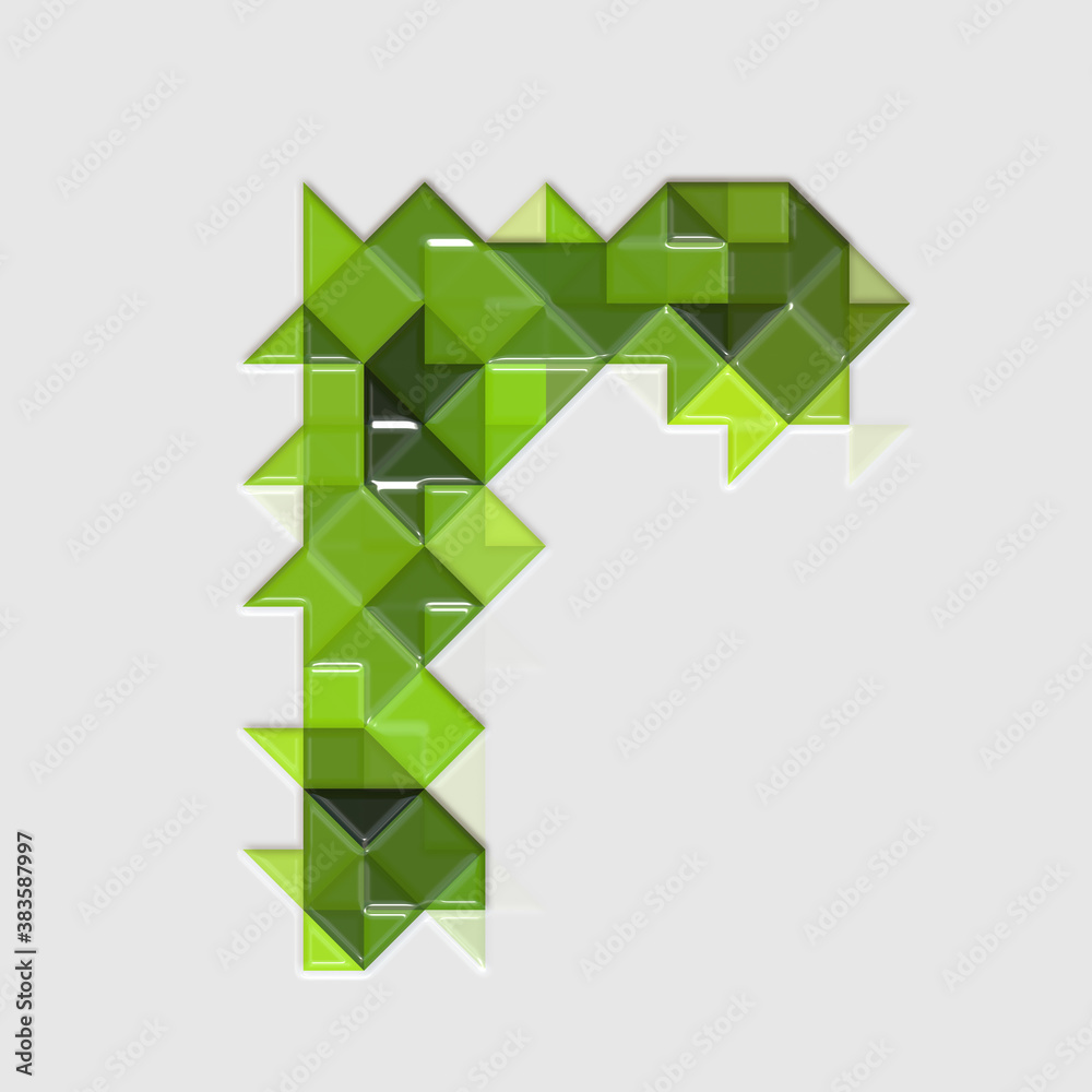 Glossy Tiles Alphabet Letters and Numbers - 3d render Glossy Tiles Alphabet Letters and Numbers - 3d render