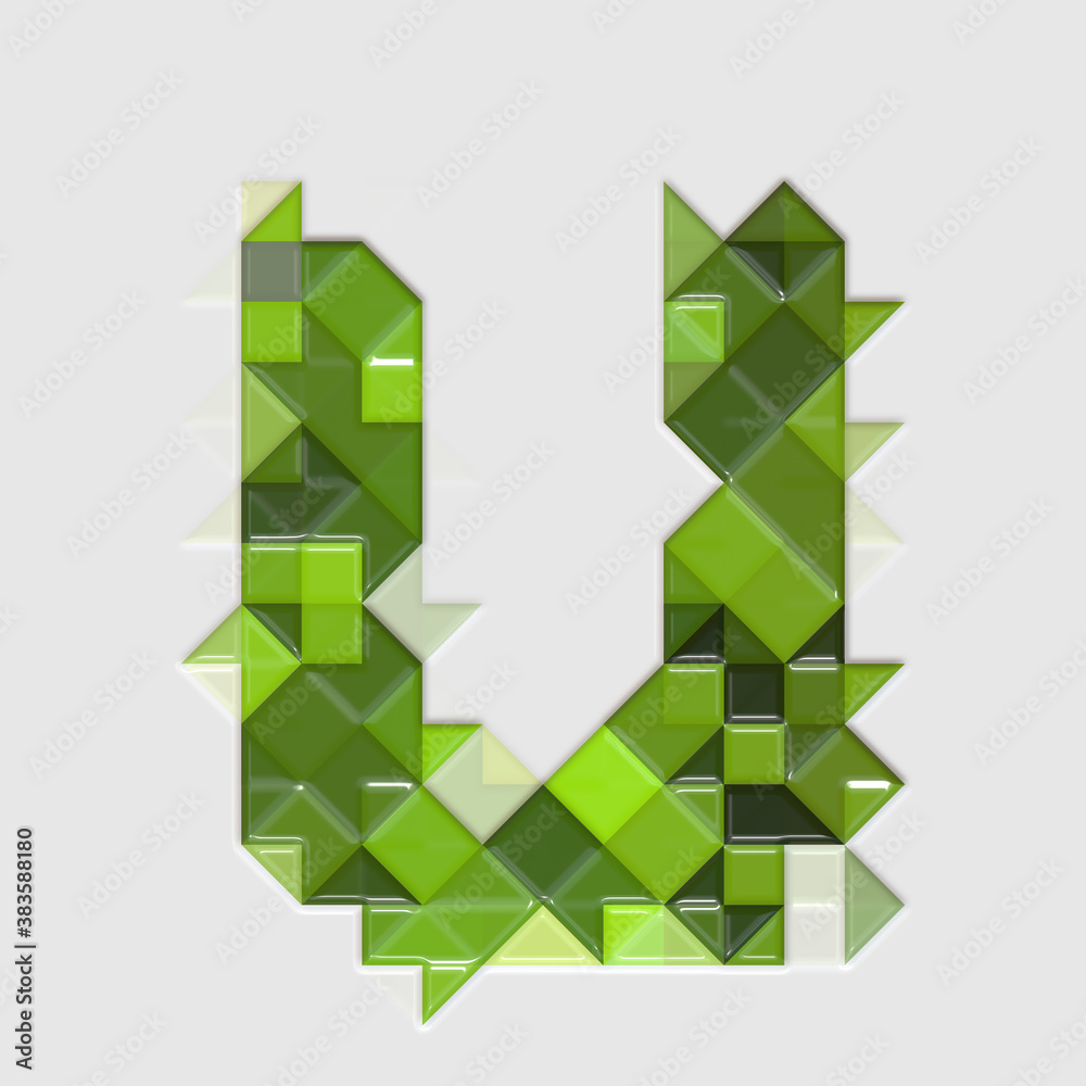 Glossy Tiles Alphabet Letters and Numbers - 3d render Glossy Tiles Alphabet Letters and Numbers - 3d render
