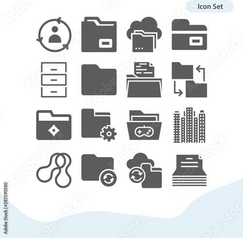 Simple set of tide over related filled icons.