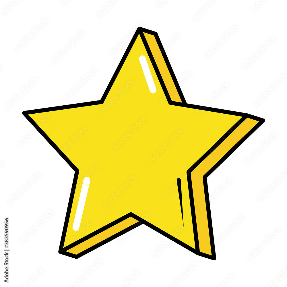 star decoration pop art comic style, flat icon star decoration pop art comic style, flat icon