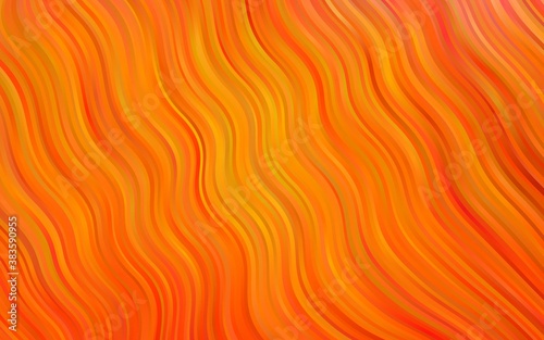 Light Orange vector pattern with lava shapes.