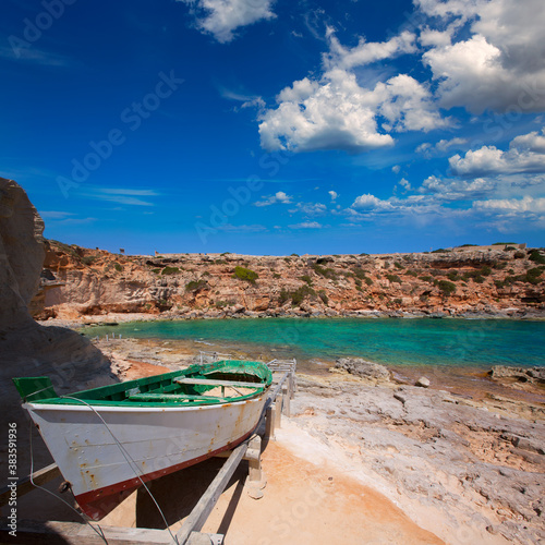 Tablou pe pânză Formentera Cala en Baster in Balearic Islands of Spain